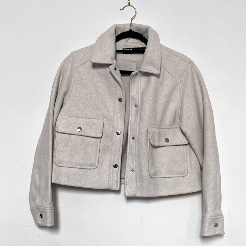 Zara: Soft Short Jacket, Gray